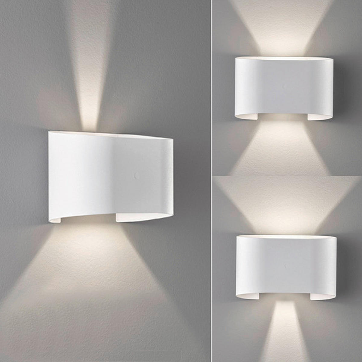 LED-Außen-Wandleuchte 30261 weiß B/H/T: ca. 18x12x10,5 cm Wall - weiß (18,00/12,00/10,50cm) - Fischer & Honsel