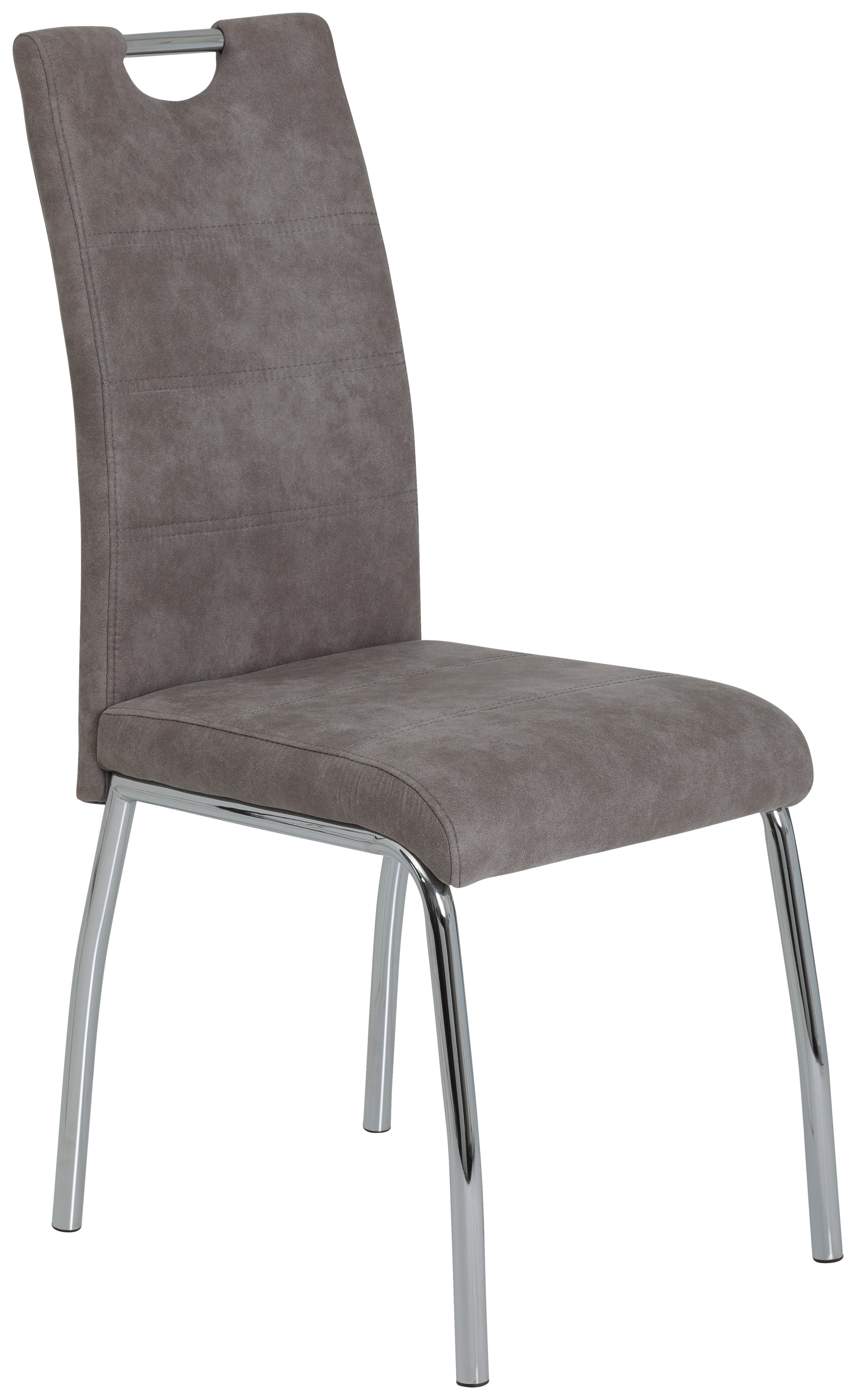 Stuhl Susi 4er Set grau Vintage Microfaser B/H/T: ca. 44x98x61 cm Susi 4er Set - grau (44,00/98,00/61,00cm) - Hela