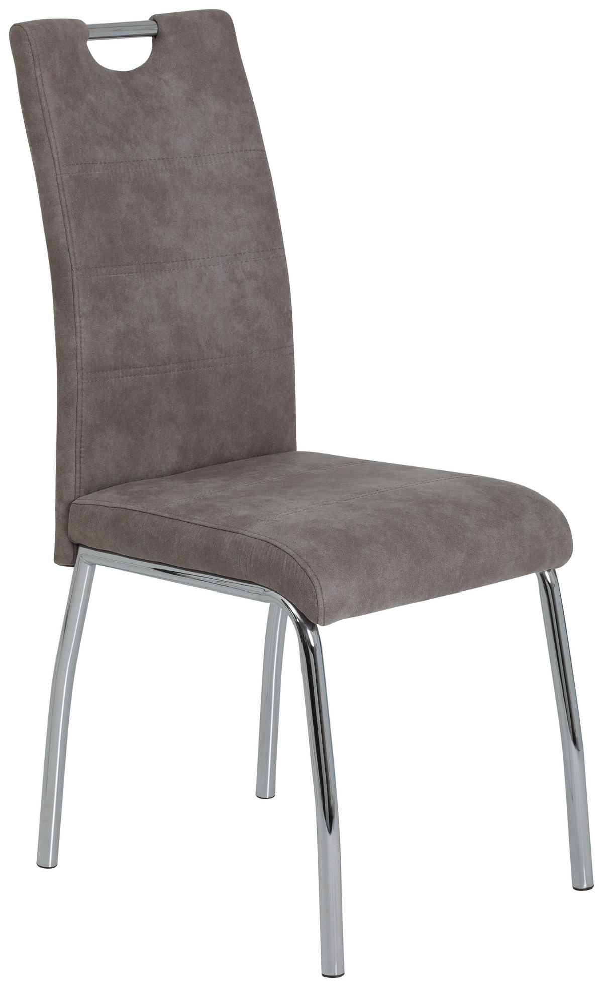 Stuhl Susi 4er Set grau Vintage Microfaser B/H/T: ca. 44x98x61 cm Susi 4er Set - grau (44,00/98,00/61,00cm) - Hela