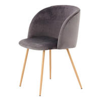 Stuhl Celina 100 2er grau Microfaser B/H/T: ca. 54x84x56 cm Celina 100 2er - Eiche/grau (54,00/84,00/56,00cm) - 360 Living