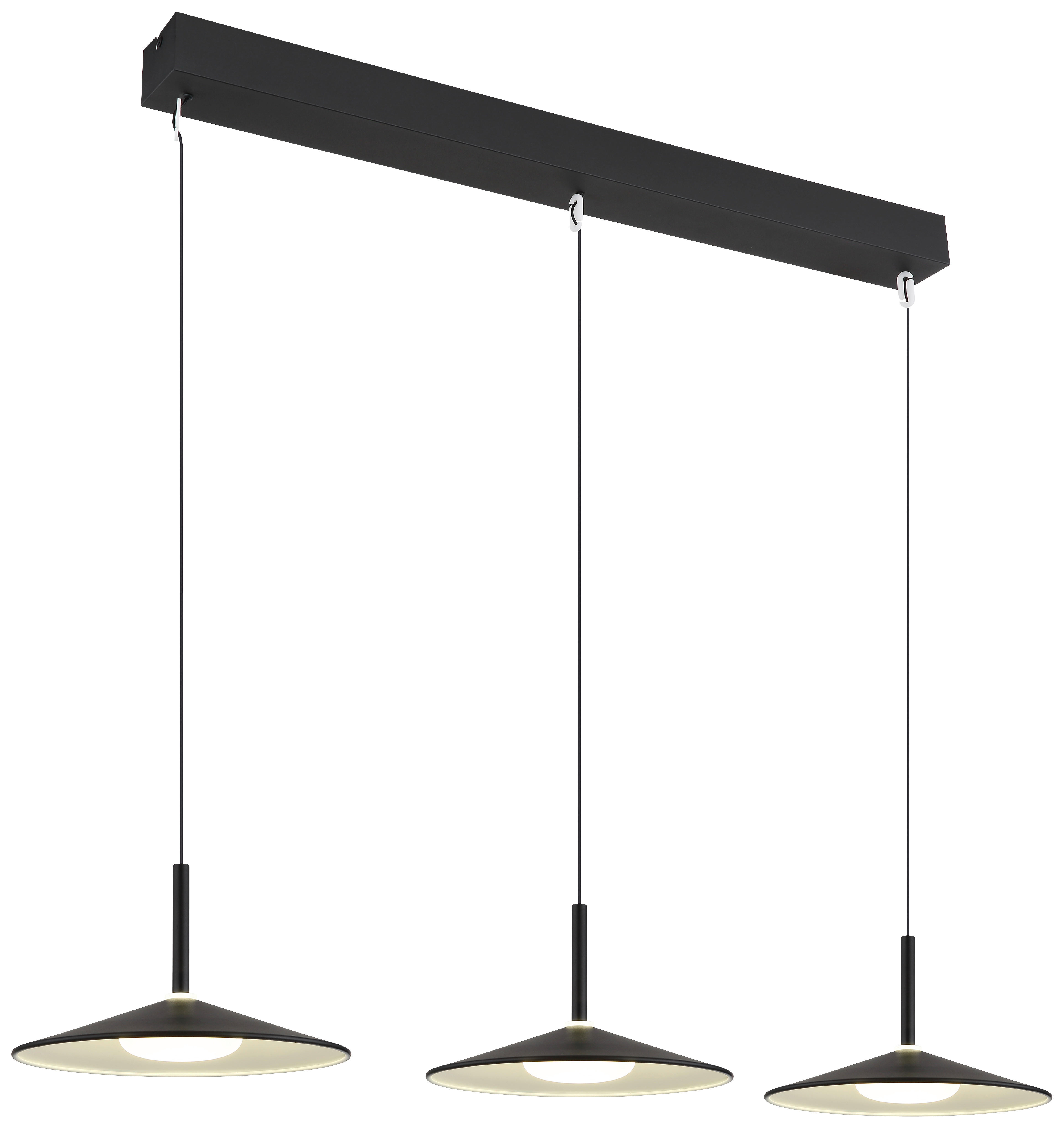 GLOBO Pendelleuchte LAMPONE - mattschwarz (95,00/25,00/180,00cm) - GLOBO