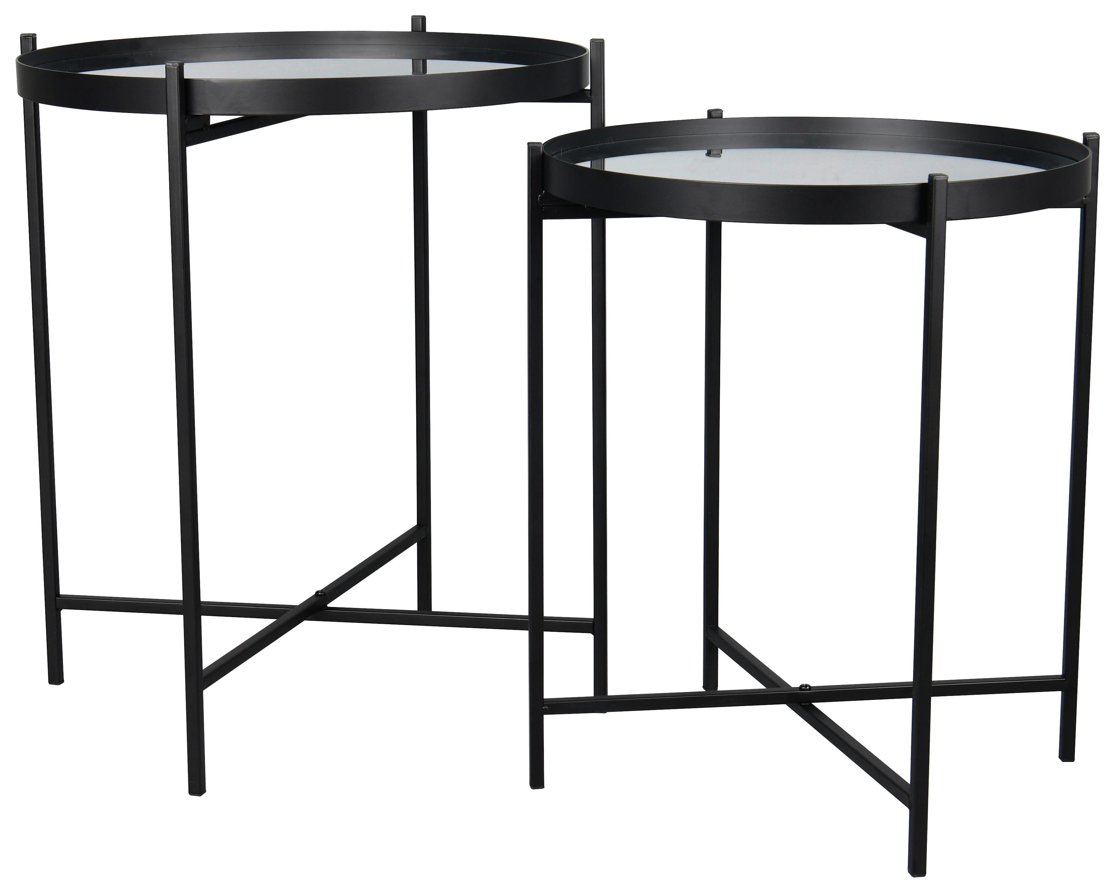 Beistelltisch Verena schwarz H/D: ca. 51x45 cm Verena - schwarz (45,00/51,00cm)