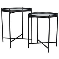 Beistelltisch Verena schwarz H/D: ca. 51x45 cm Verena - schwarz (45,00/51,00cm)