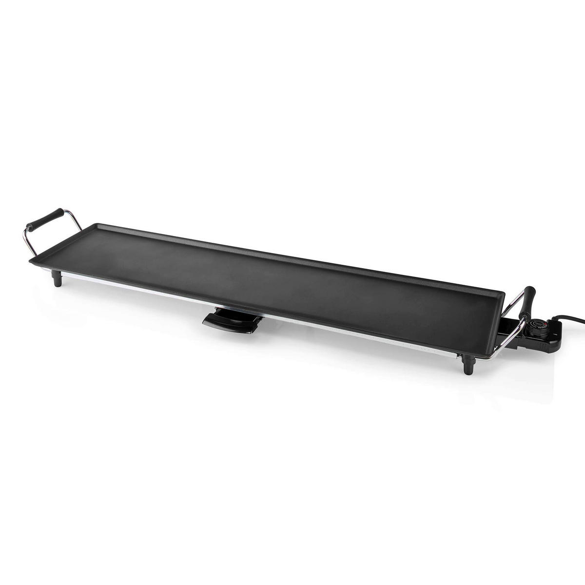 Nedis Tischgrill schwarz Metall B/H/L: ca. 101,5x11,3x26,5 cm Tischgrill-Teppanyaki_Nedis - schwarz (26,50/101,50/11,30cm) - Nedis