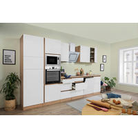 Respekta Küchenblock Premium weiß matt B/H/T: ca. 345x220,5x60 cm Premium - Eiche/weiß (345,00/220,50/60,00cm) - Respekta