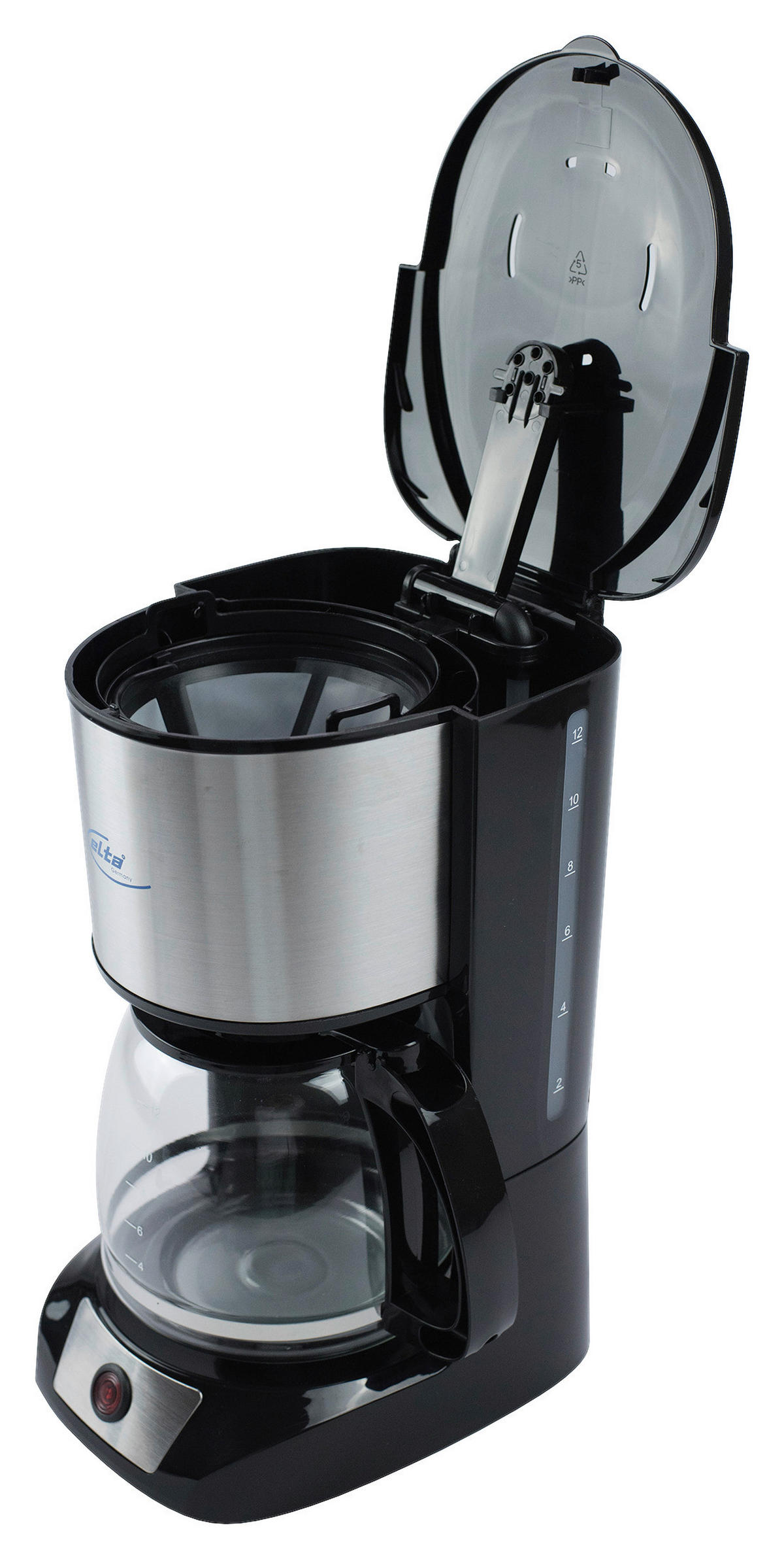 Elta Kaffeeautomat KME-1000.2 Edelstahl schwarz Kaffeeautomat - schwarz/Edelstahl (1,50l) - Elta