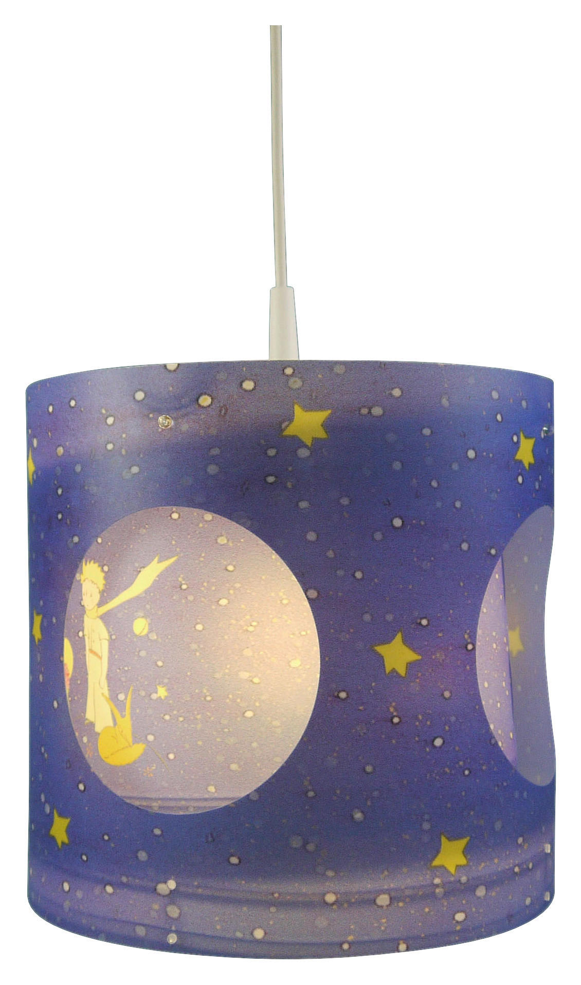 Niermann Dreh-Pendelleuchte Kleiner Prinz 166 blau Kunststoff D: ca. 25 cm E27 1 Brennstellen Kleiner Prinz - blau (25,00cm) - Niermann