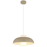 GLOBO Pendelleuchte sand Metall H/D: ca. 120x38 cm E27 1 Brennstellen LOWE - sand (38,00/120,00cm) - GLOBO