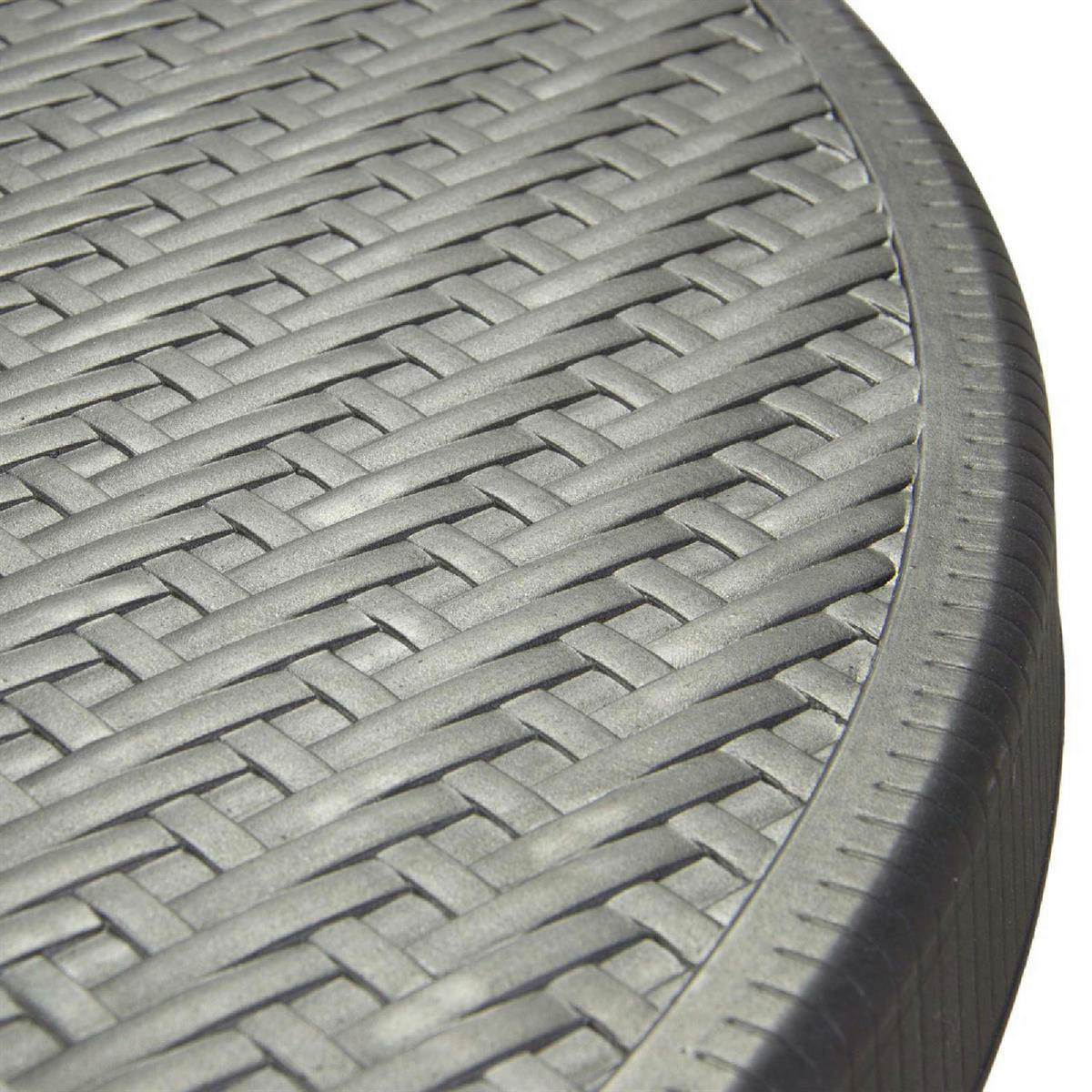 VCM Stehtisch schwarz Kunststoff H/D: ca. 110x80 cm Stehtisch - schwarz (80,00/110,00cm) - VCM