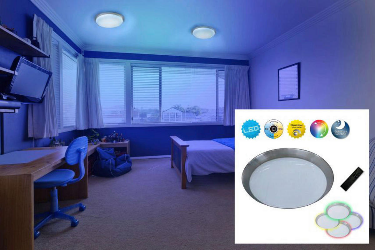 Näve Leuchten LED Deckenleuchte NV1278461 weiß Metall Kunststoff H/D: ca. 8x59 cm null 1 Brennstellen Triest - weiß (59,00/8,00cm) - Näve Leuchten