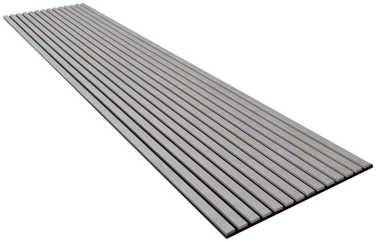 Wand- und Akustikpaneel Beton L/B/H: ca. 240x56,1x1,9 cm pro Stück Akustikpaneel 240x56 Betonoptik - Beton (240,00/56,10/1,90cm)