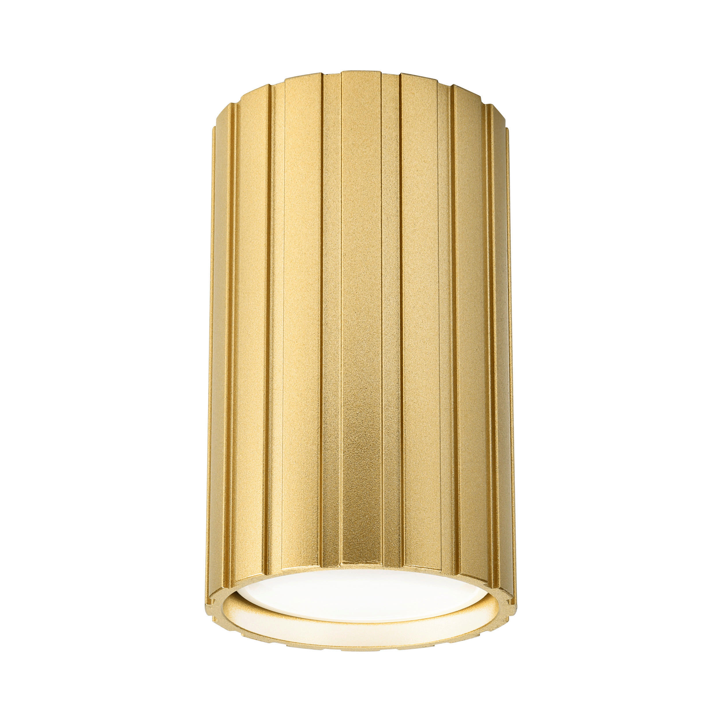 Lamkur Strahler gold Stahl B/H/L: ca. 6,5x10x6,5 cm 1 Brennstellen Prisma - gold (6,50/6,50/10,00cm) - Lamkur