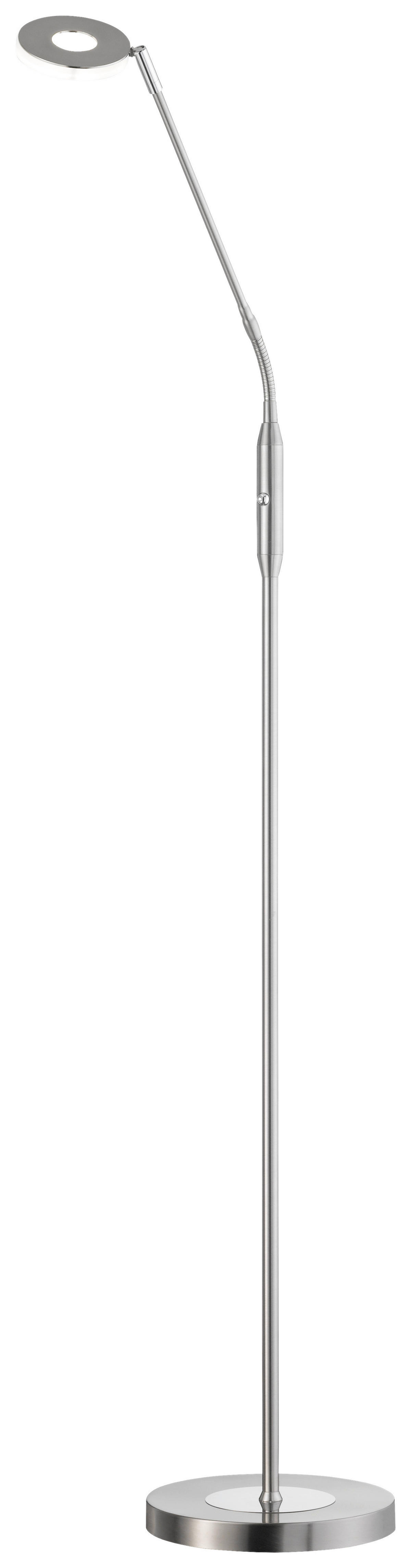 Fischer & Honsel LED-Stehleuchte 40107 Chrom nickel matt Metall H/D: ca. 150x23 cm 1 Brennstellen Dent - nickel matt/Chrom (23,00/150,00cm) - Fischer & Honsel