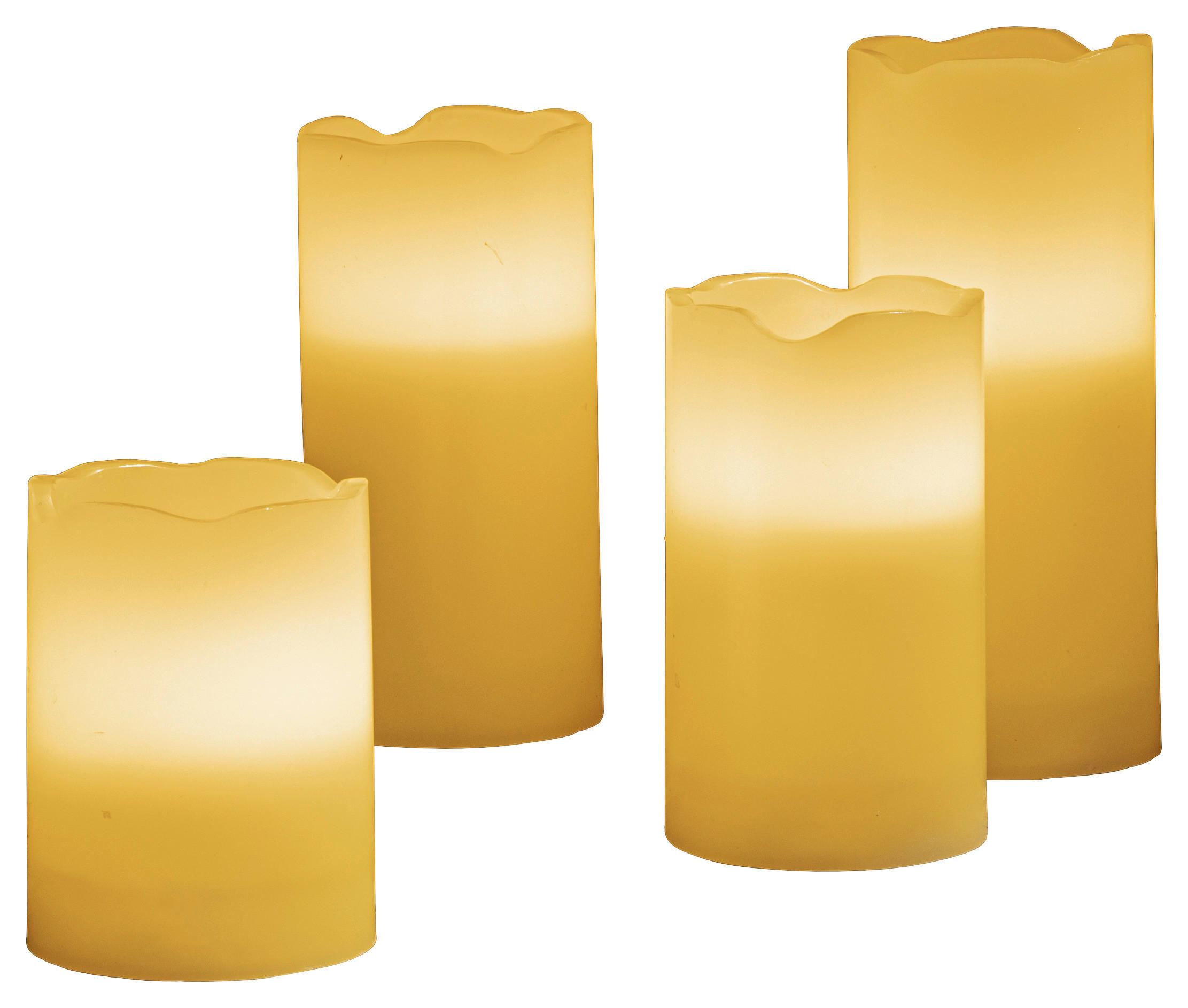 LED-Kerzen 4er Set warmweiß LED-Kerzen_flammenlos_4erSet - warmweiß
