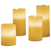 LED-Kerzen 4er Set warmweiß LED-Kerzen_flammenlos_4erSet - warmweiß