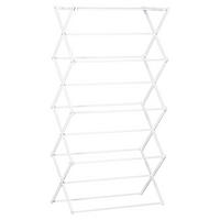 HOMCOM Wäscheständer weiß Kunststoff B/H/L: ca. 35x74x144 cm Wäscheständer - weiß (144,00/35,00/74,00cm) - HOMCOM