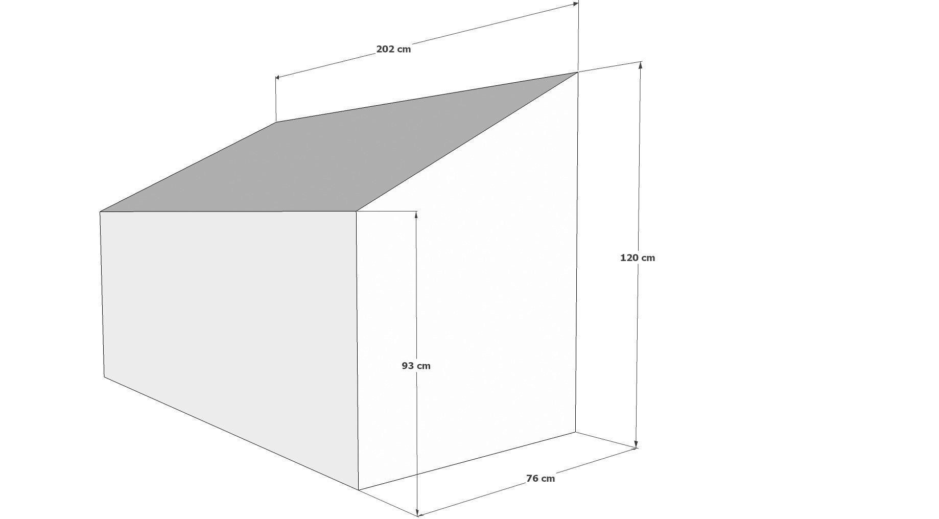 Thumbnail - Grasekamp Schutzhülle weiß Kunststoff B/H/L: ca. 76x120x202 cm