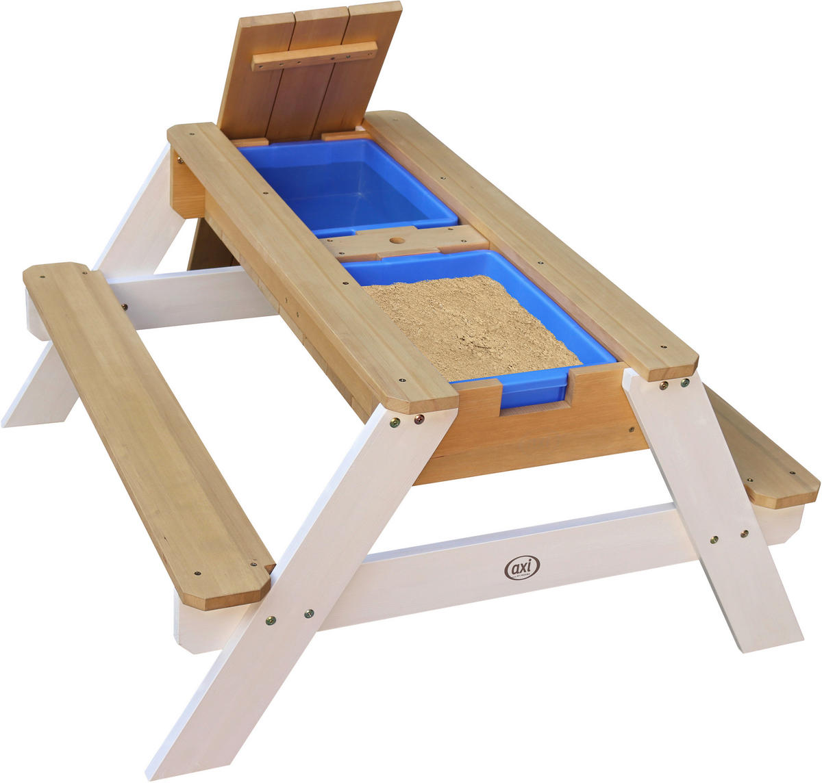 AXI Sand & Wassertisch Nick braun B/H/L: ca. 98x49x95 cm Nick - braun/blau (95,00/98,00/49,00cm) - AXI