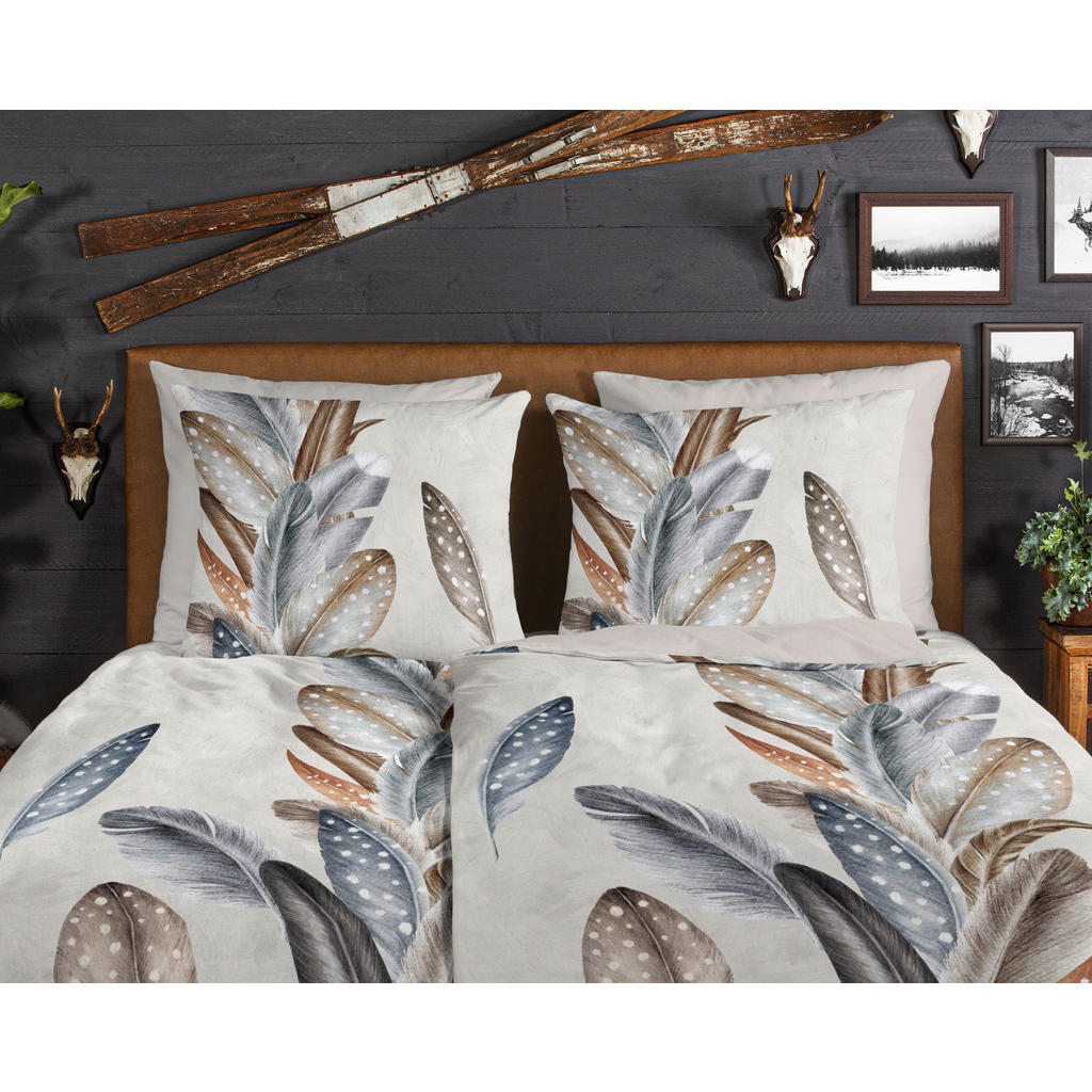 Thumbnail - Bettwäsche Eina sand Baumwolle B/L: ca. 155x220 cm