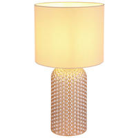GLOBO Tischleuchte SOFIA 21735CH champagner Glas H/D: ca. 50x26,5 cm E27 1 Brennstellen SOFIA - champagner (26,50/50,00cm) - GLOBO