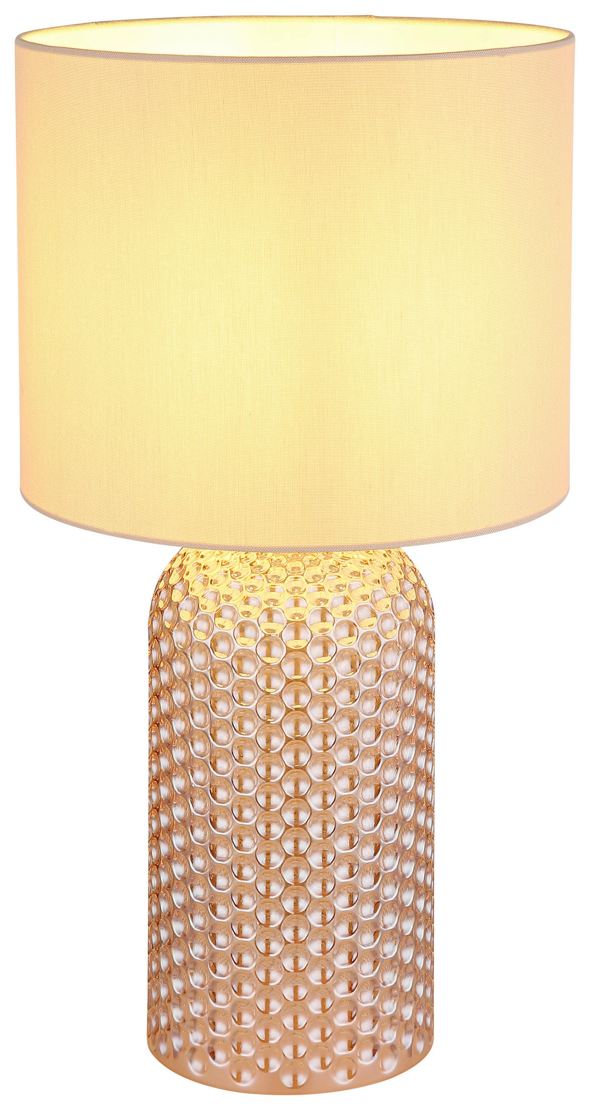 GLOBO Tischleuchte SOFIA 21735CH champagner Glas H/D: ca. 50x26,5 cm E27 1 Brennstellen SOFIA - champagner (26,50/50,00cm) - GLOBO