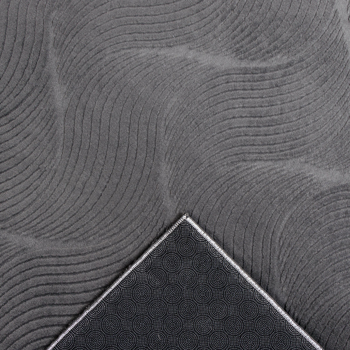 Dinarsu Teppich Stilo anthrazit B/L: ca. 80x300 cm Stilo - anthrazit (80,00/300,00cm) - Dinarsu