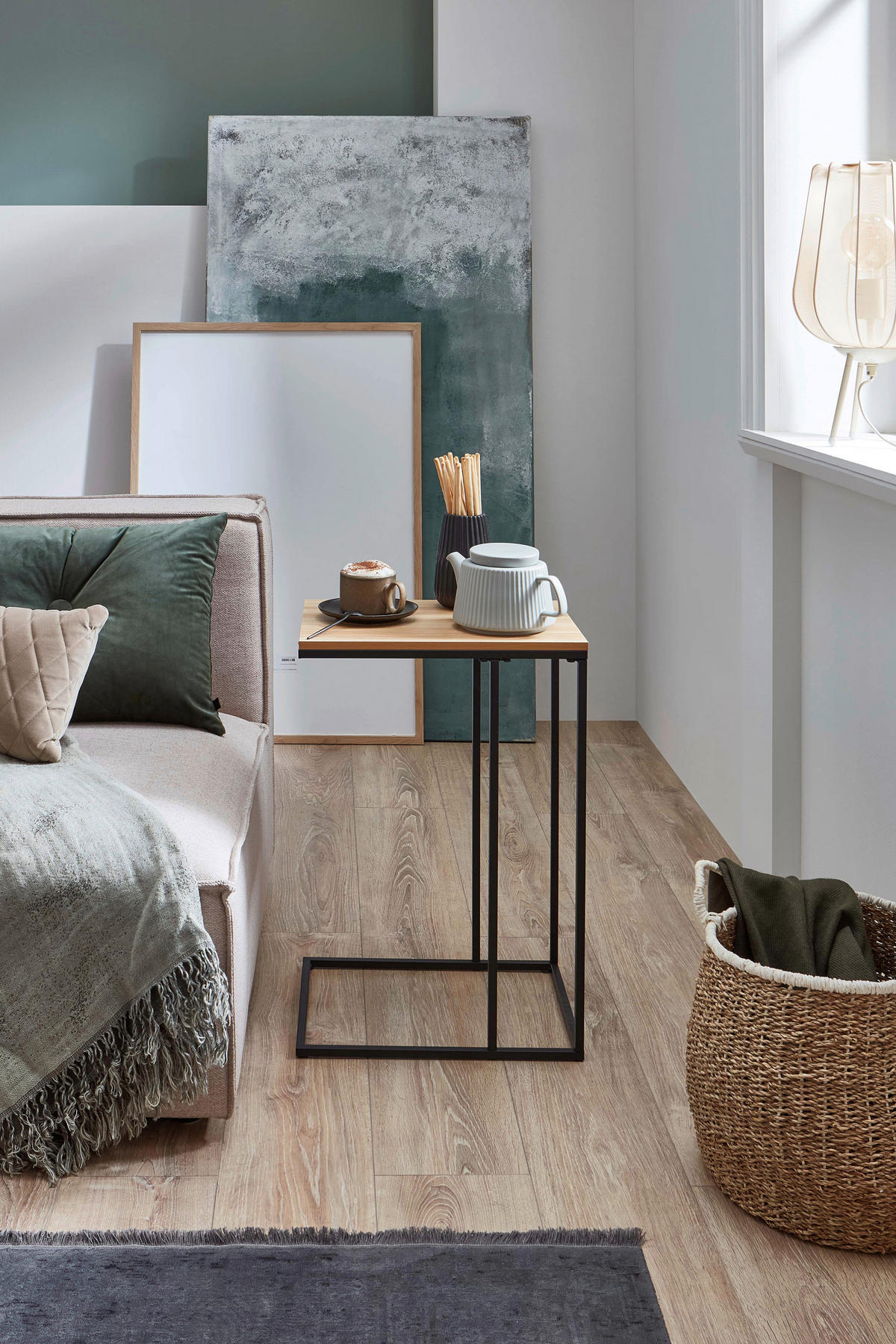 Couchtisch schwarz Artisan Nachbildung B/H/T: ca. 30x58x40 cm KLEINMÖBEL Couchtisch - schwarz (30,00/58,00/40,00cm) - xonox.home