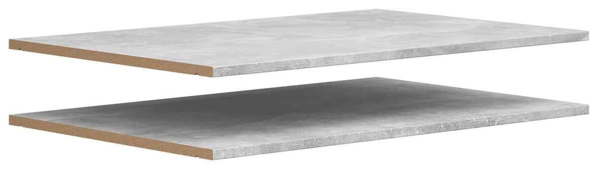 Einlegeböden-Set Multi-Stauraum Typ 47 Beton Optik B/H/T: ca. 77x1,5x36 cm Multi-Stauraum Typ 47 - Beton (77,00/1,50/36,00cm)