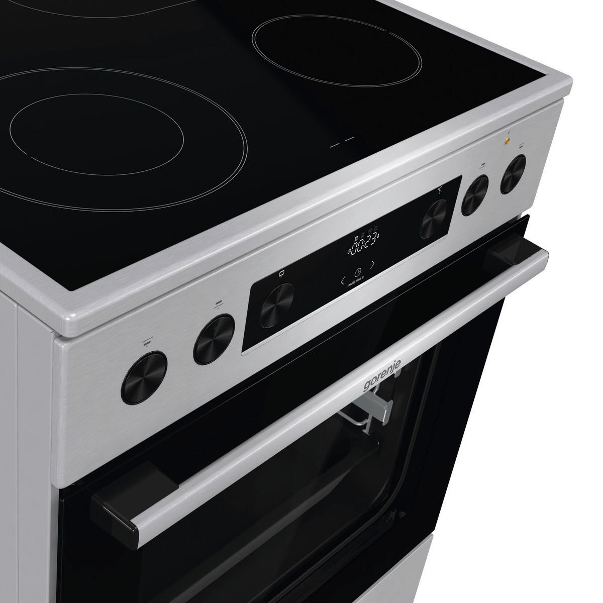 Gorenje Stand-Elektroherd GECS6C70XPA Edelstahloptik B/H/T: ca. 60x85x60 cm Stand-Elektroherd GECS6C70XPA - Edelstahloptik (60,00/85,00/60,00cm) - Gorenje