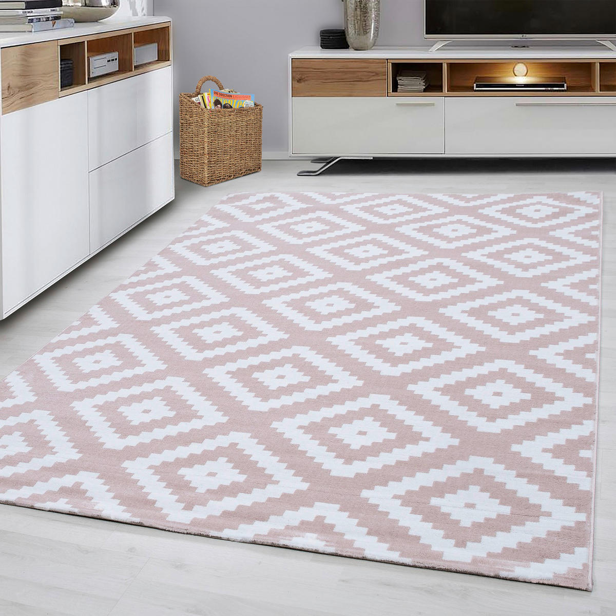 Ayyildiz Teppich PLUS pink B/L: ca. 80x300 cm PLUS - pink (80,00/300,00cm) - Ayyildiz
