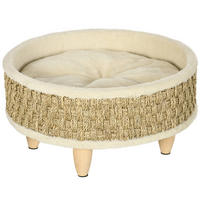 PawHut Haustierbett khaki Spanplatte B/H/L: ca. 48x24,5x48 cm Haustierbett - beige/khaki (48,00/48,00/24,50cm) - PawHut