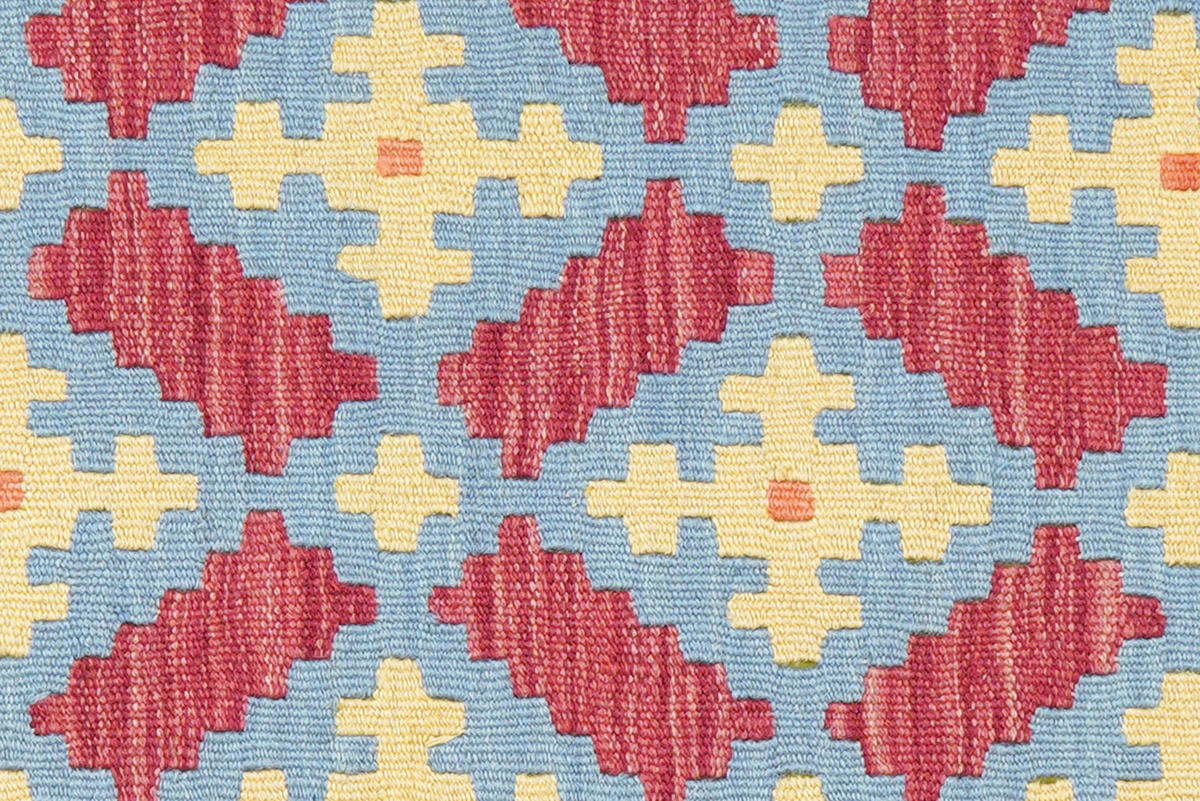 PersaTepp Teppich Kelim Gashgai blau B/H/L: ca. 101x1x151 cm Kelim Gashgai - blau/beige (151,00/101,00/1,00cm) - PersaTepp