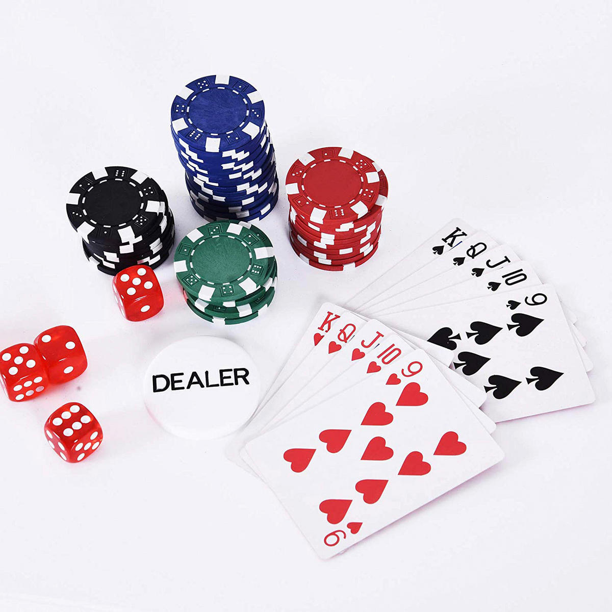 HOMCOM Pokerkoffer B/H/L: ca. 20,5x6,5x29,5 cm Pokerkoffer_mit_200_Chips - silber (29,50/20,50/6,50cm) - HOMCOM