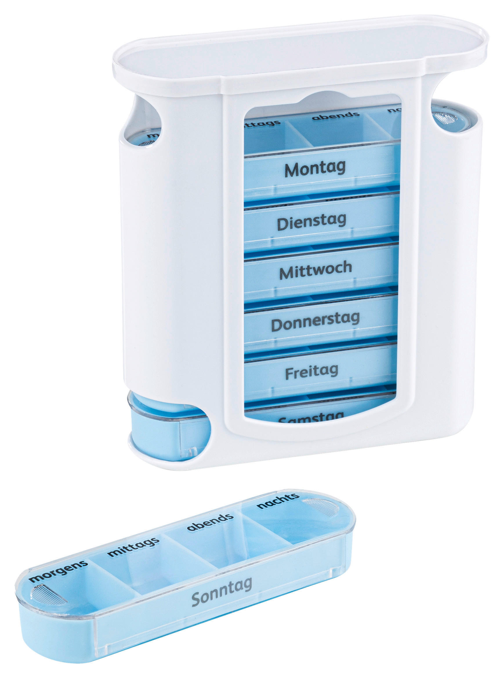 HI Tablettenbox weiß Tablettenbox_7_Tage - blau/weiß - HI