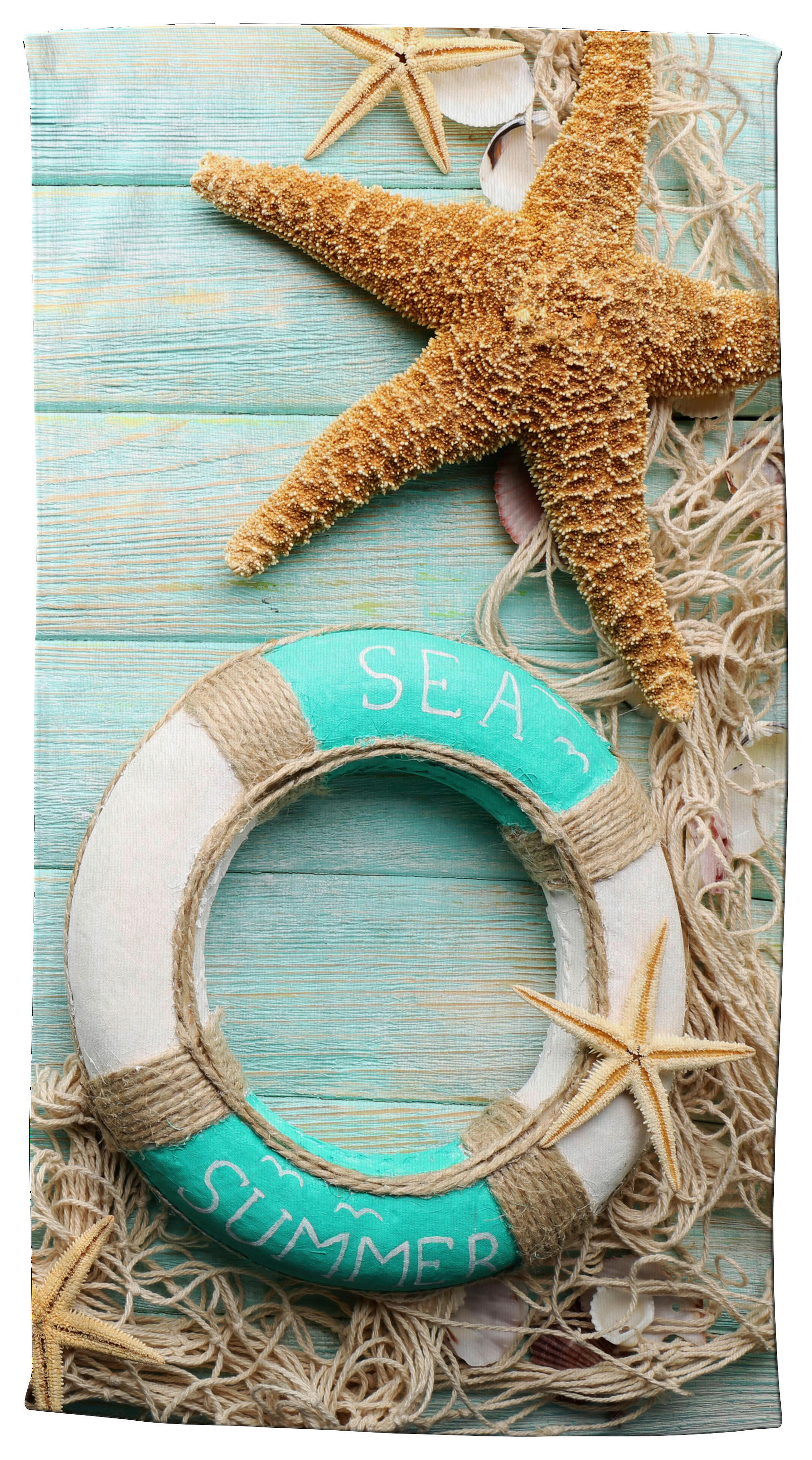 Strandtuch Jimmy aqua Polyester B/L: ca. 100x180 cm Jimmy - aqua (100,00/180,00cm) - Good Morning
