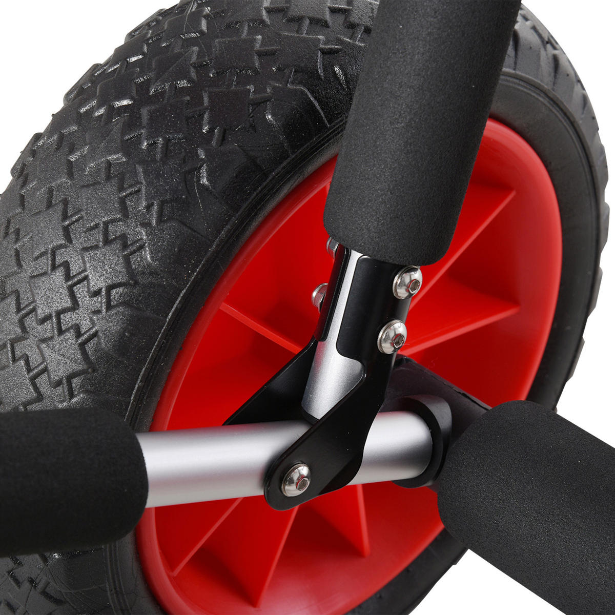 HOMCOM Surfwagen schwarz Aluminium Surfwagen gepolstert - rot/schwarz - HOMCOM