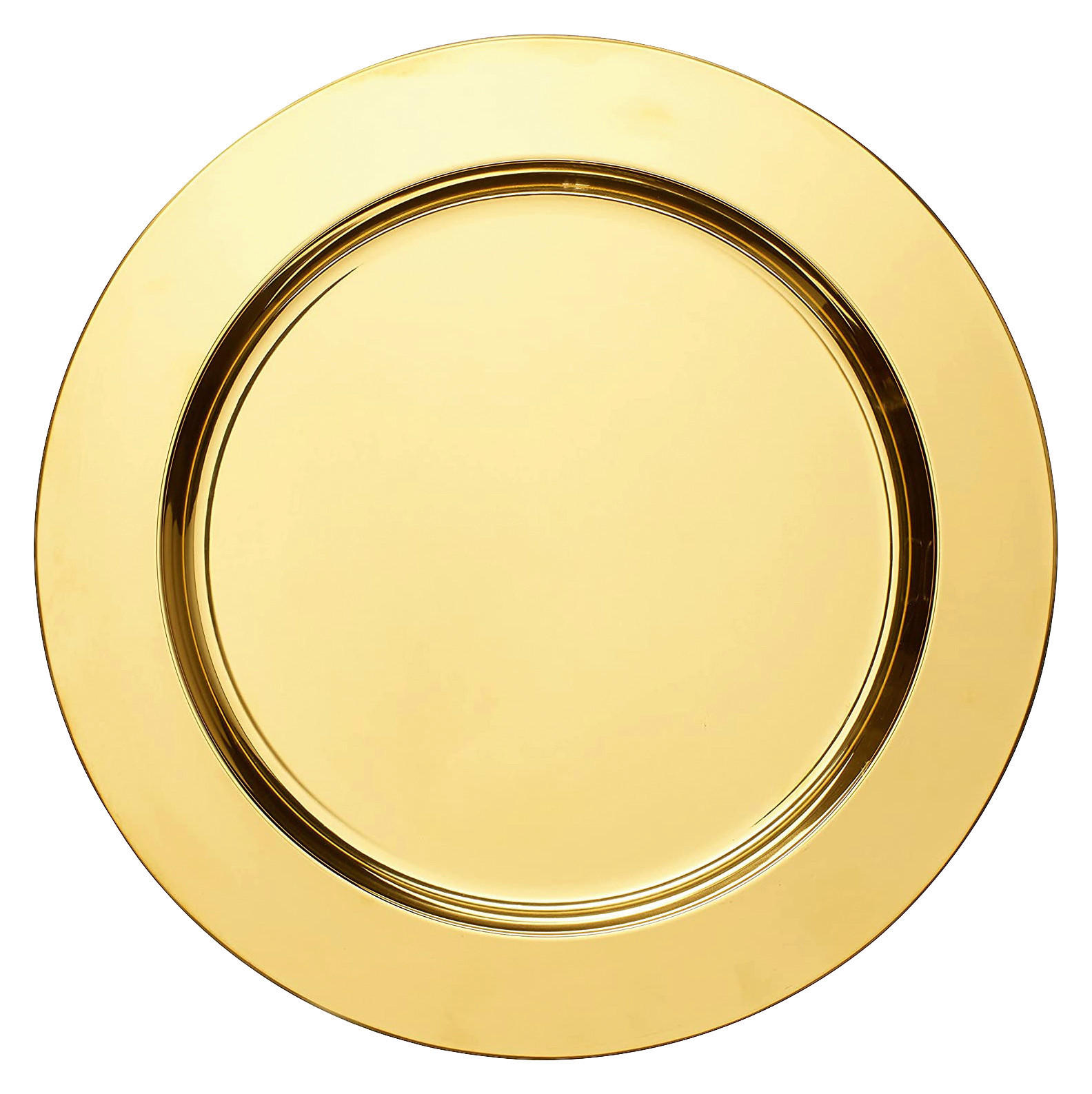 ECHTWERK Platzteller-Set gold Edelstahl B/H/L: ca. 33x3x33 cm Platztellerset_2tlg. - gold (33,00/33,00/3,00cm) - ECHTWERK