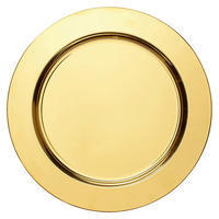 ECHTWERK Platzteller-Set gold Edelstahl B/H/L: ca. 33x3x33 cm Platztellerset_2tlg. - gold (33,00/33,00/3,00cm) - ECHTWERK