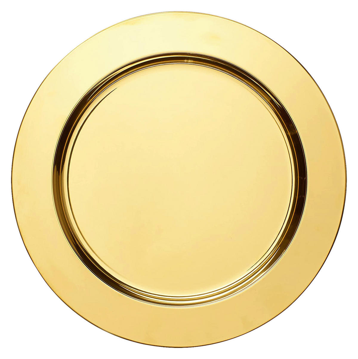 ECHTWERK Platzteller-Set gold Edelstahl B/H/L: ca. 33x3x33 cm Platztellerset_2tlg. - gold (33,00/33,00/3,00cm) - ECHTWERK