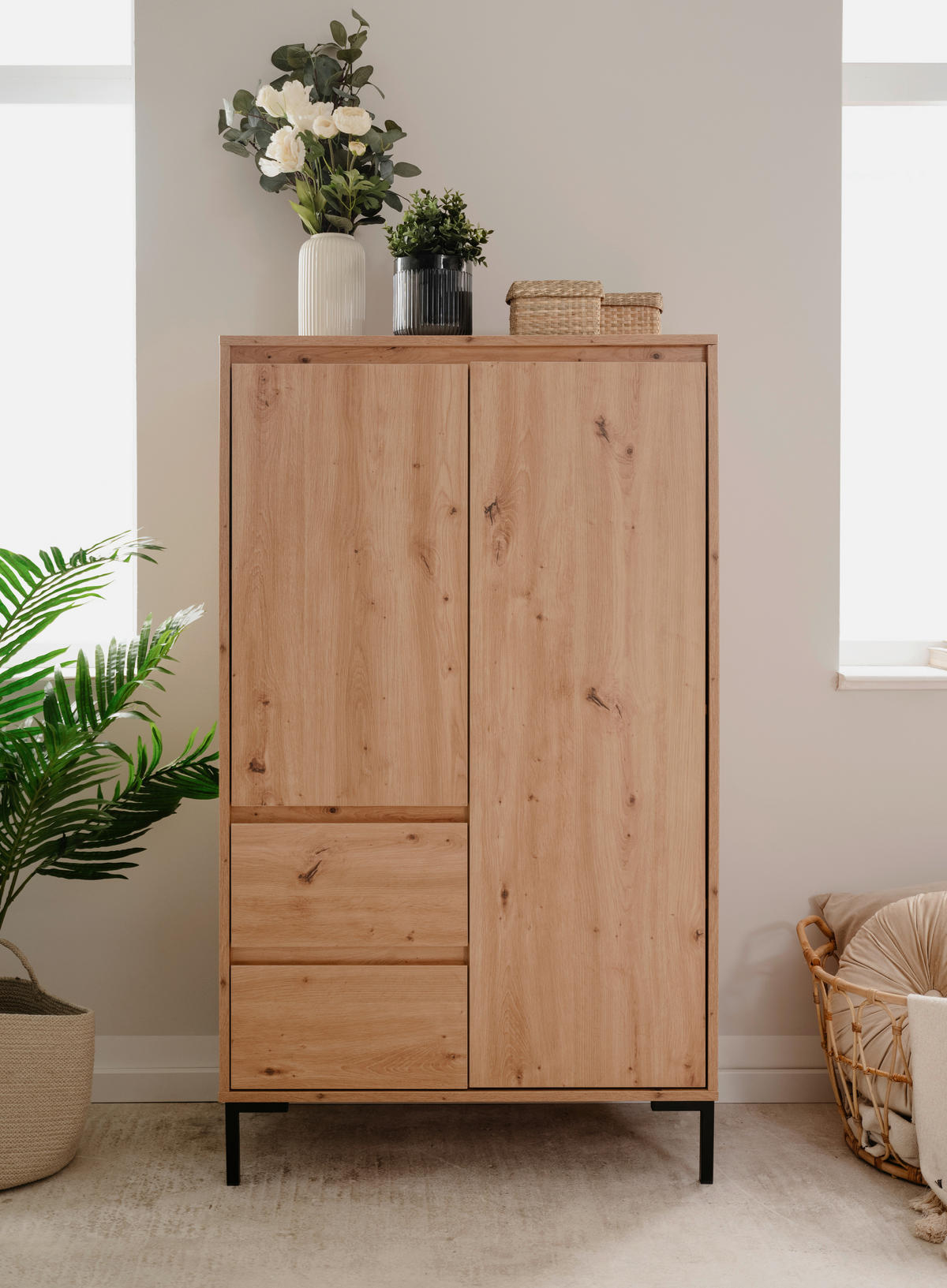 Highboard Korsika B/H/T: ca. 81x139x40 cm Korsika - (81,00/139,00/40,00cm)