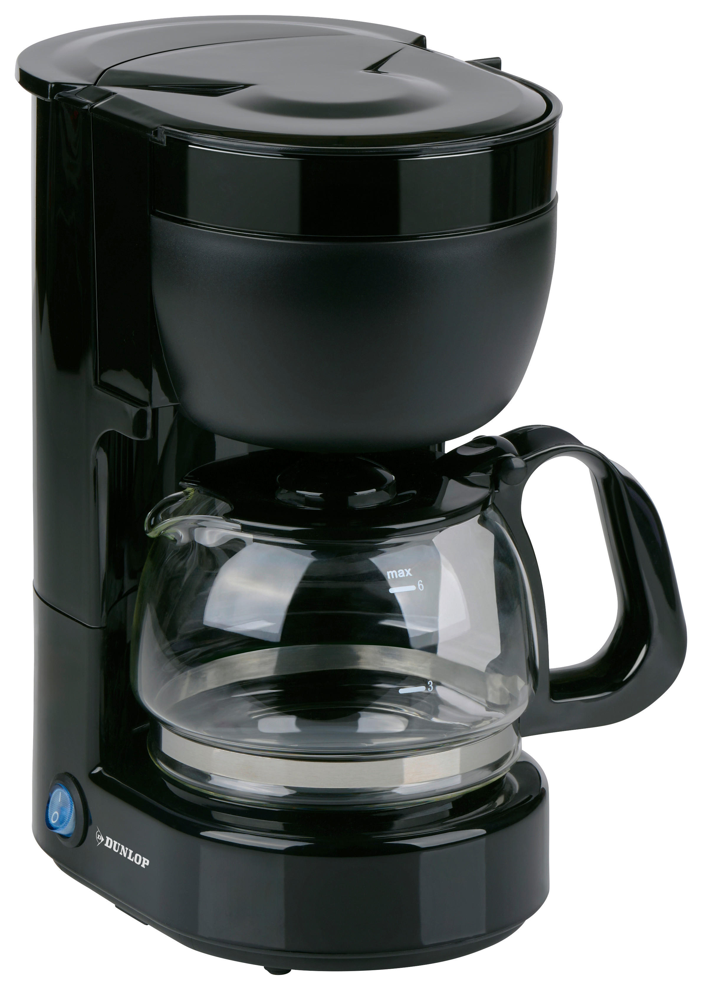 Dunlop Kaffeemaschine schwarz Polypropylen B/H/L: ca. 17,5x25,3x19 cm Kaffeemaschine - schwarz (19,00/17,50/25,30cm) - Dunlop