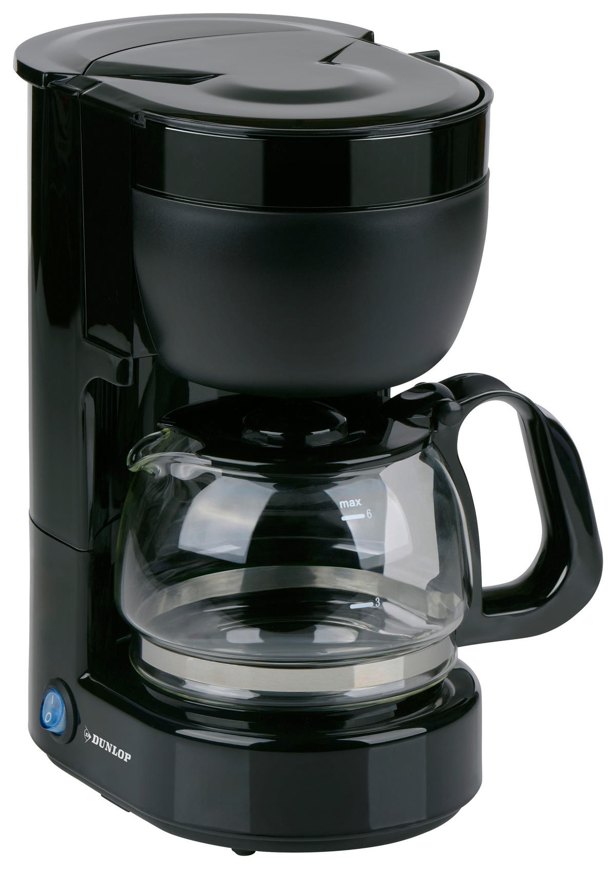 Dunlop Kaffeemaschine schwarz Polypropylen B/H/L: ca. 17,5x25,3x19 cm Kaffeemaschine - schwarz (19,00/17,50/25,30cm) - Dunlop