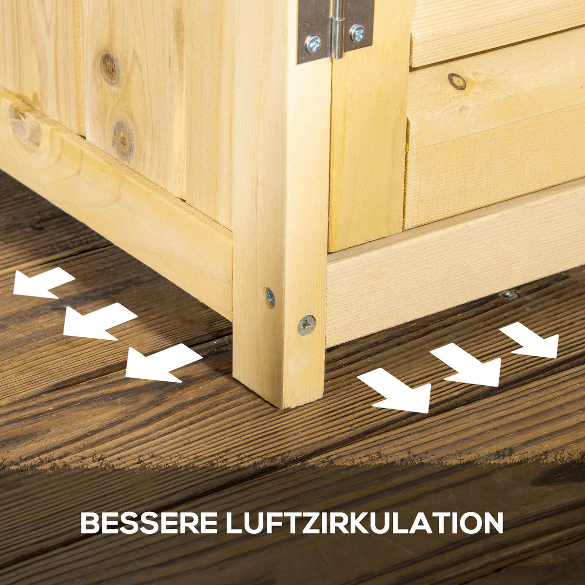 Outsunny Gartenhaus natur B/H/L: ca. 465x160x87 cm Gartenhaus - natur (87,00/465,00/160,00cm) - Outsunny