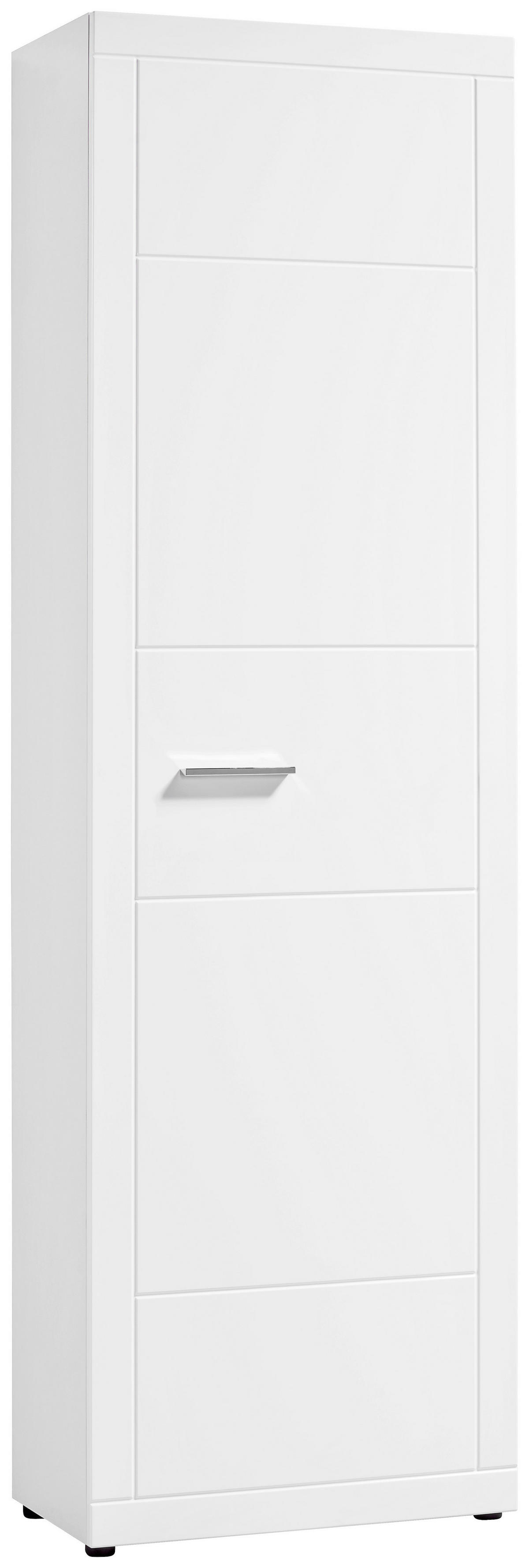 Garderobenschrank Atlanta weiß weiß Hochglanz B/H/T: ca. 60x202x35 cm Atlanta - weiß (60,00/202,00/35,00cm)