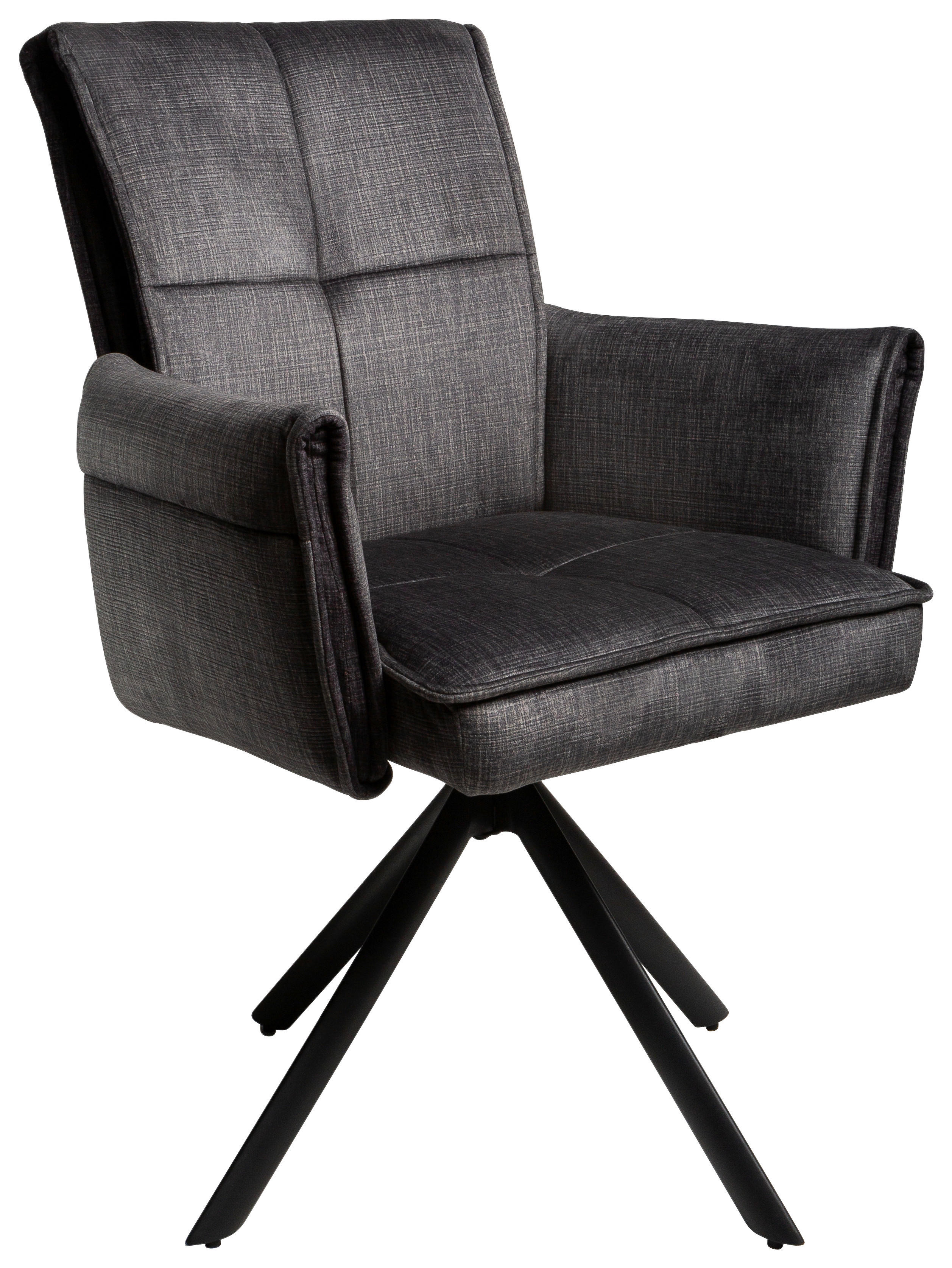 Armlehnstuhl Renate grau Samt B/H/T: ca. 59x92x67 cm Renate - grau (59,00/92,00/67,00cm)