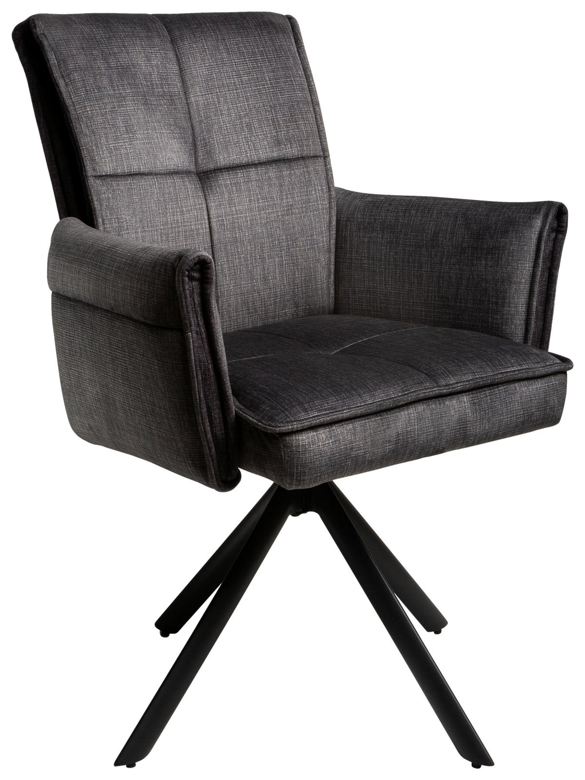 Armlehnstuhl Renate grau Samt B/H/T: ca. 59x92x67 cm Renate - grau (59,00/92,00/67,00cm)