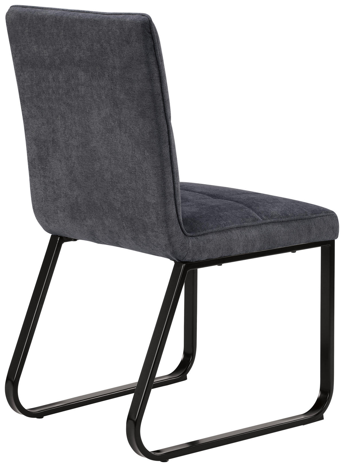 Stuhl TALEA  2er-Set dunkelgrau schwarz Webstoff Metall B/H/T: ca. 46x86x55 cm TALEA  2er-Set - schwarz/dunkelgrau (46,00/86,00/55,00cm) - byLIVING