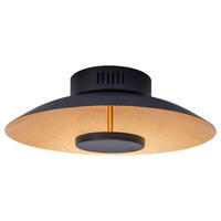 Näve Leuchten Deckenleuchte 1265458 gold schwarz Metall B/H/T: ca. 40x15x40 cm null 1 Brennstellen Firenze - gold/schwarz (40,00/15,00/40,00cm) - Näve Leuchten