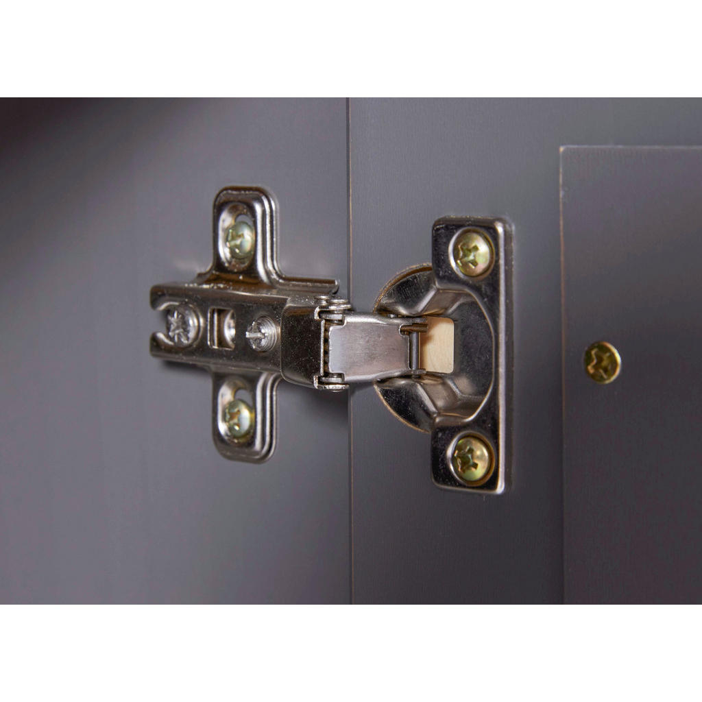 Thumbnail - Kommode Forenzo grau lackiert B/H/L: ca. 45x86x131 cm