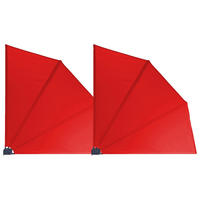 Grasekamp Doppelpack Balkonfächer rot Polyester-Mischgewebe Doppelpack_Balkonfächer - rot - Grasekamp